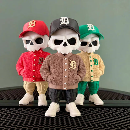 Figurine squelette baseball - Squelette au Style Urbain Déco Design