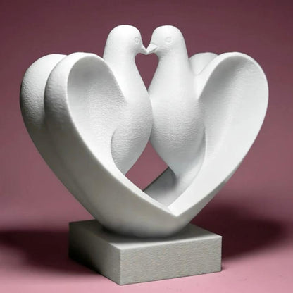 Statuette Colombes de l'Amour - Décoration de Mariage et Intérieur Romantique