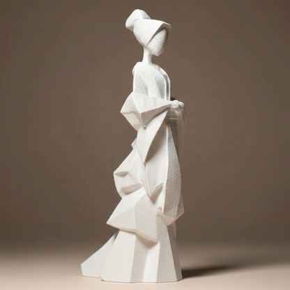 Figurine Geisha Japonaise Design - Objet de Décoration Asiatique Moderne