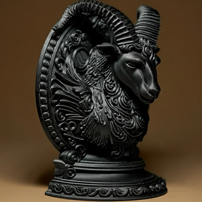 Sculpture Signe Astrologique Capricorne - Statuette Zodiaque Design Moderne
