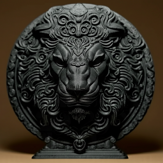 Sculpture Signe Astrologique Lion - Statuette Zodiaque Design Moderne