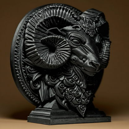 Sculpture Signe Astrologique Bélier - Statuette Zodiaque Design Moderne