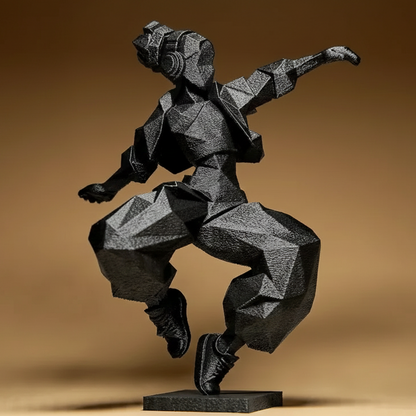 Figurine Danseur Hip-Hop Design - Décoration Urbaine et Artistique Moderne