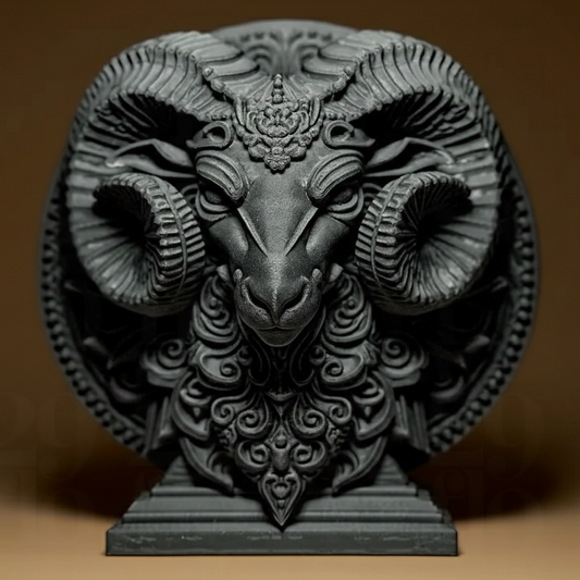 Sculpture Signe Astrologique Bélier - Statuette Zodiaque Design Moderne