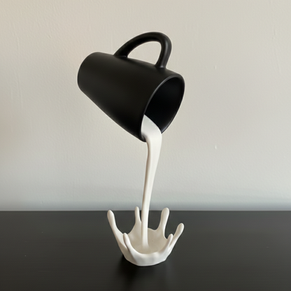 Sculpture Tasse de Café Suspendue - Décoration Cuisine Design et Insolite