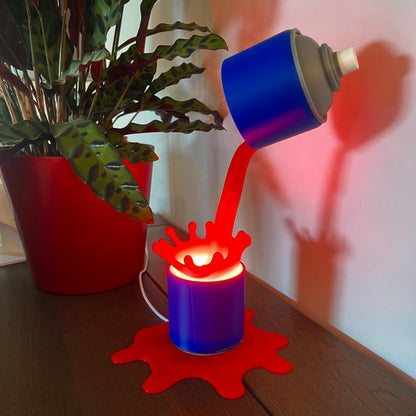 Lampe Bombe de Peinture Splash - Décoration Pop Art et Streetwear