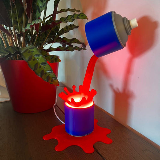 Lampe Bombe de Peinture Splash - Décoration Pop Art et Streetwear