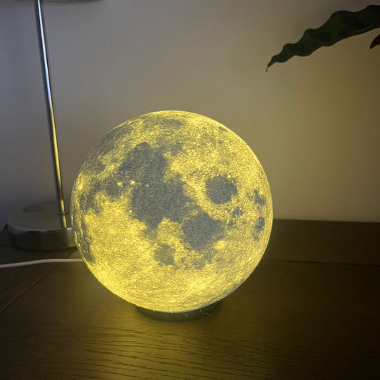 Lampe Lune 3D Lumineux - Veilleuse LED Texture Lunaire - Déco Astro & Ambiance Cocooning