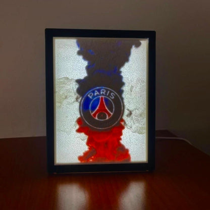 Lithophanie Personnalisée avec Cadre LED - Portrait Photo 3D Lumineux - Cadeau Unique Souvenir