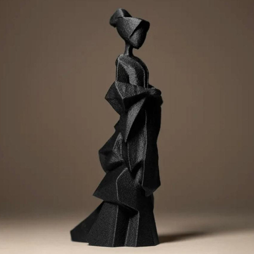 Figurine Geisha Japonaise Design - Objet de Décoration Asiatique Moderne